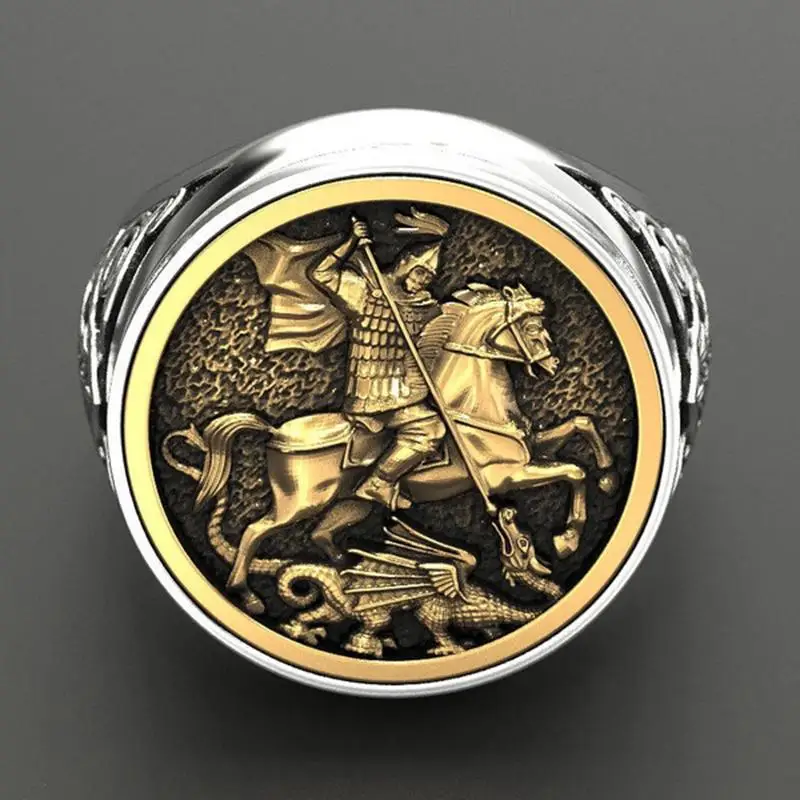 BAGUE MILITAIRE - CHEVALIER IMPITOYABLE (ARGENT) - Image 3