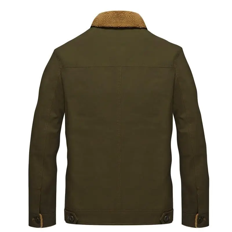 BLOUSON MILITAIRE AVEC FOURRURE BEIGE - Image 5
