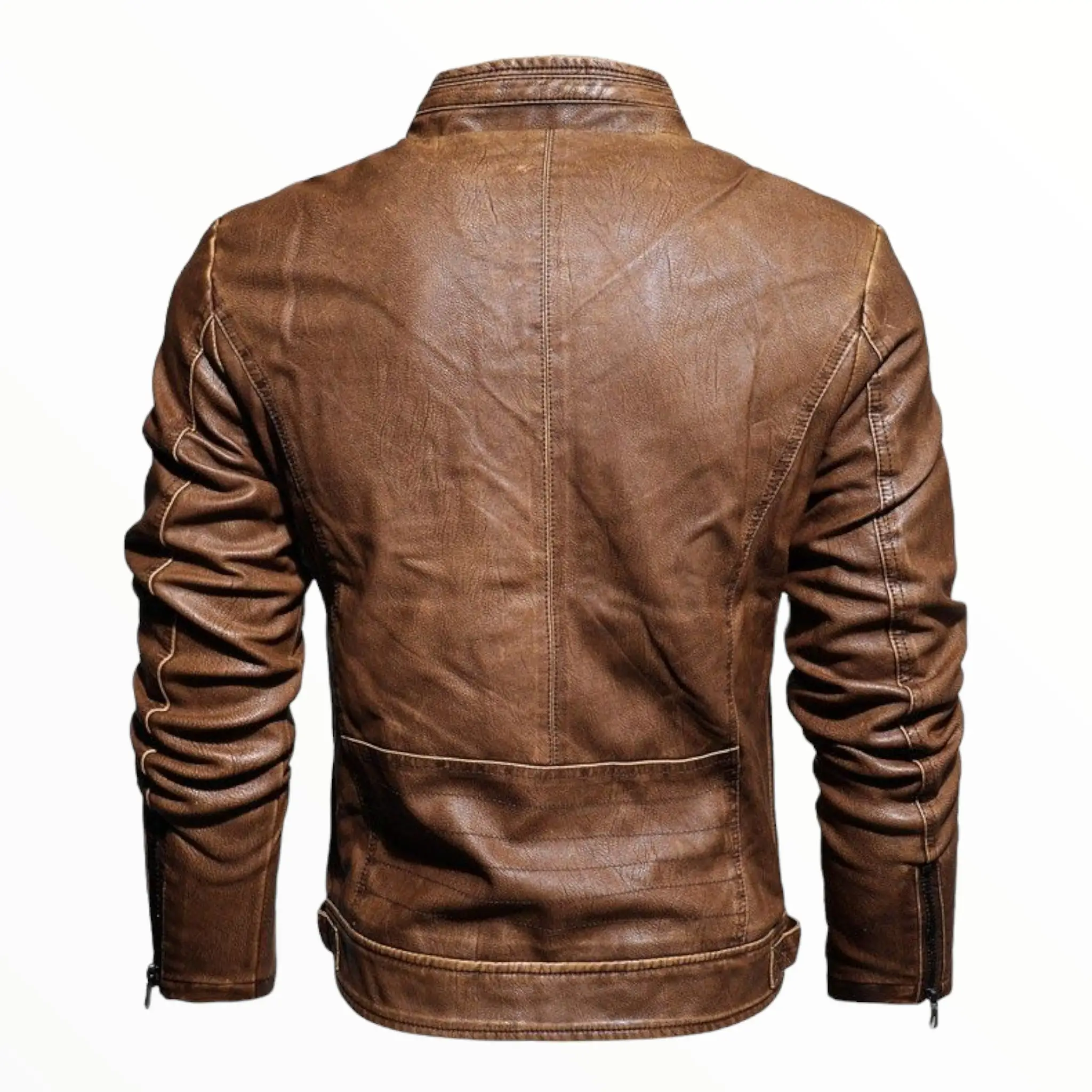 BLOUSON MILITAIRE EFFET CUIR ITALIEN - Image 14