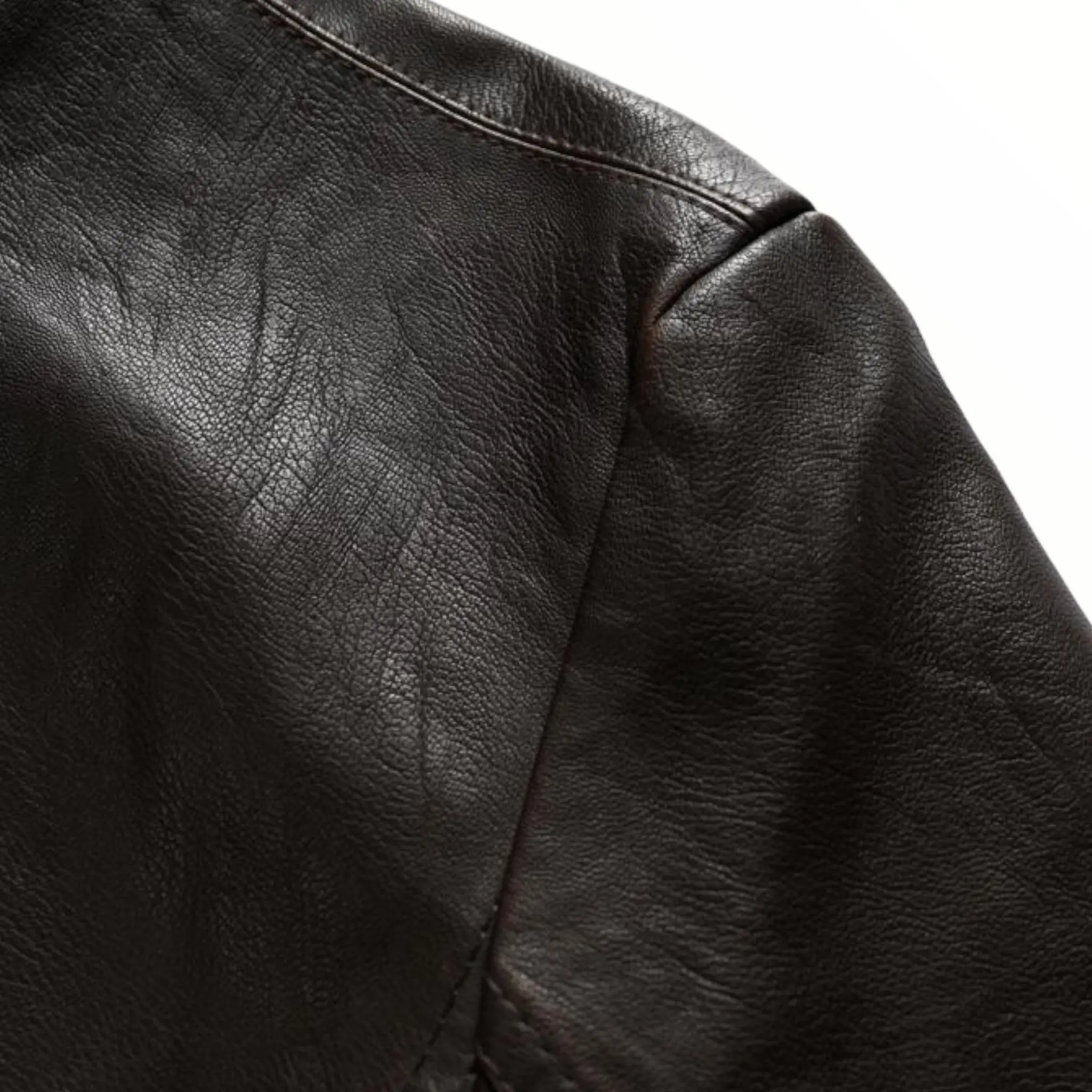 BLOUSON MILITAIRE EFFET CUIR ITALIEN - Image 4