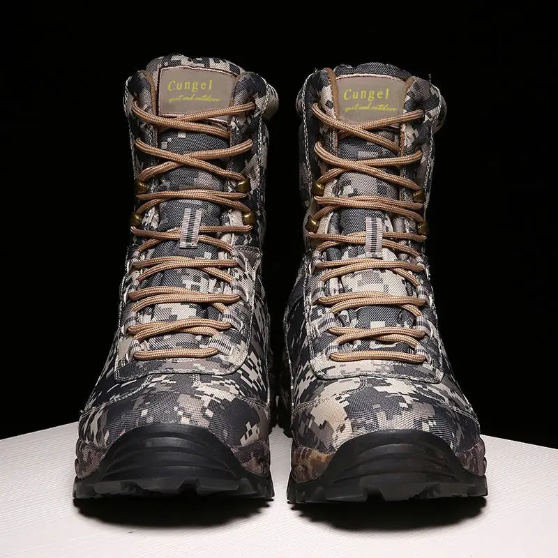 Bottes militaires tactiques camouflage - Image 18