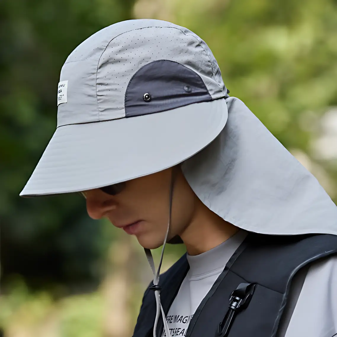 Chapeau anti uv protection cou randonnée - Image 12