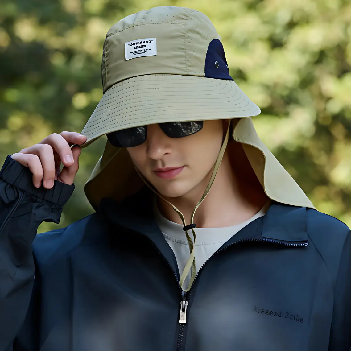 Chapeau anti uv protection cou randonnée - Image 16