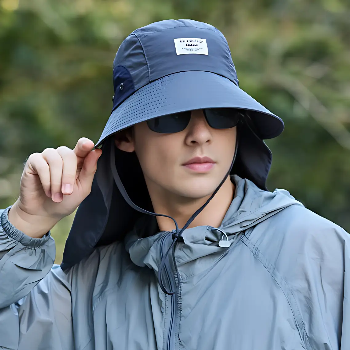 Chapeau anti uv protection cou randonnée - Image 19