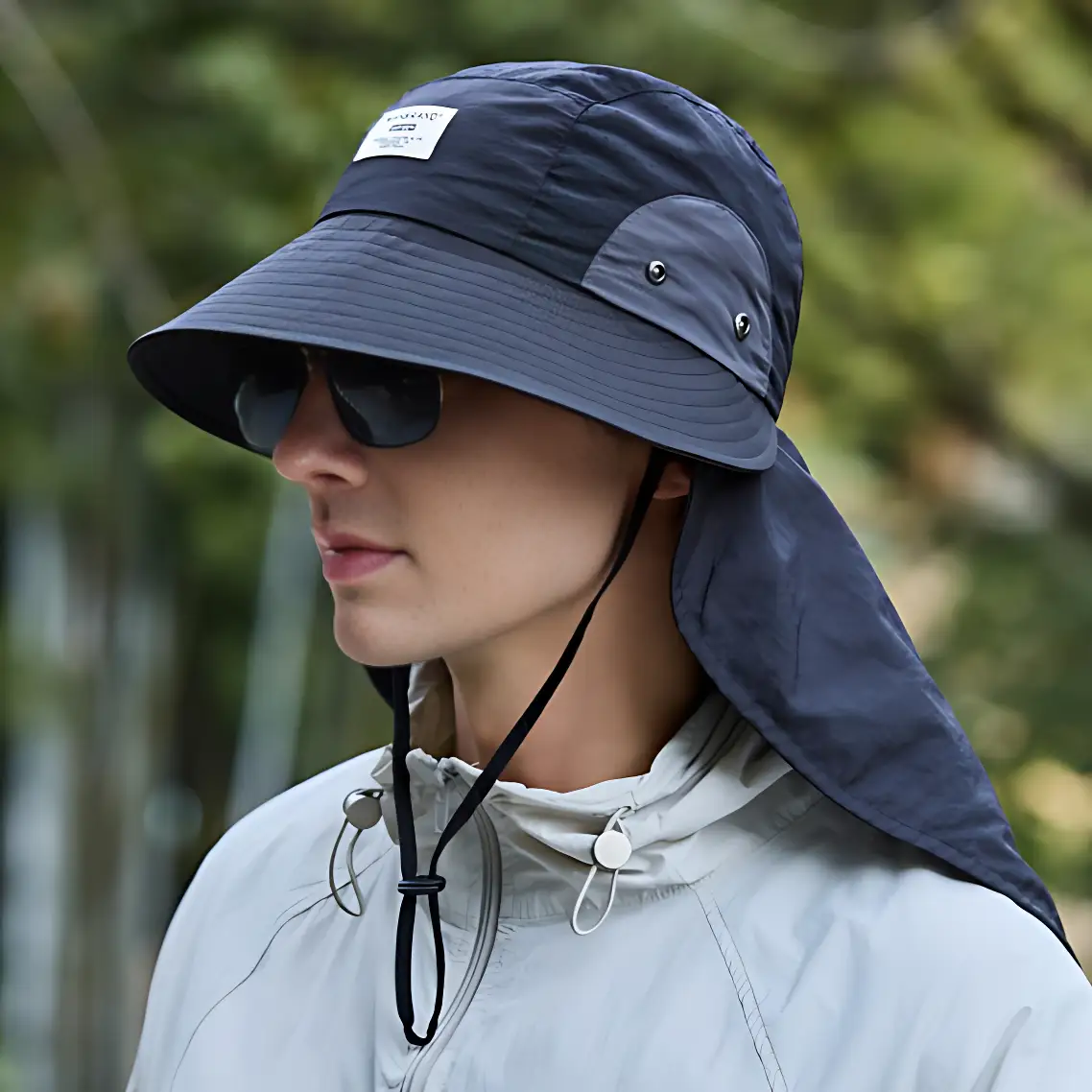 Chapeau anti uv protection cou randonnée - Image 24