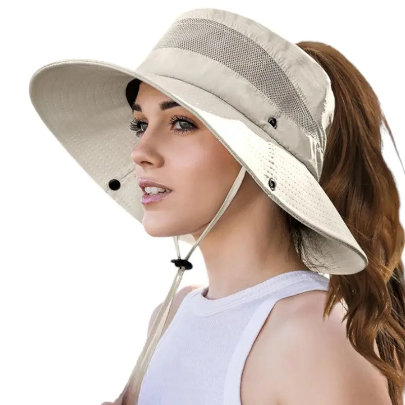 Chapeau femme grande visiere anti uv - Image 11