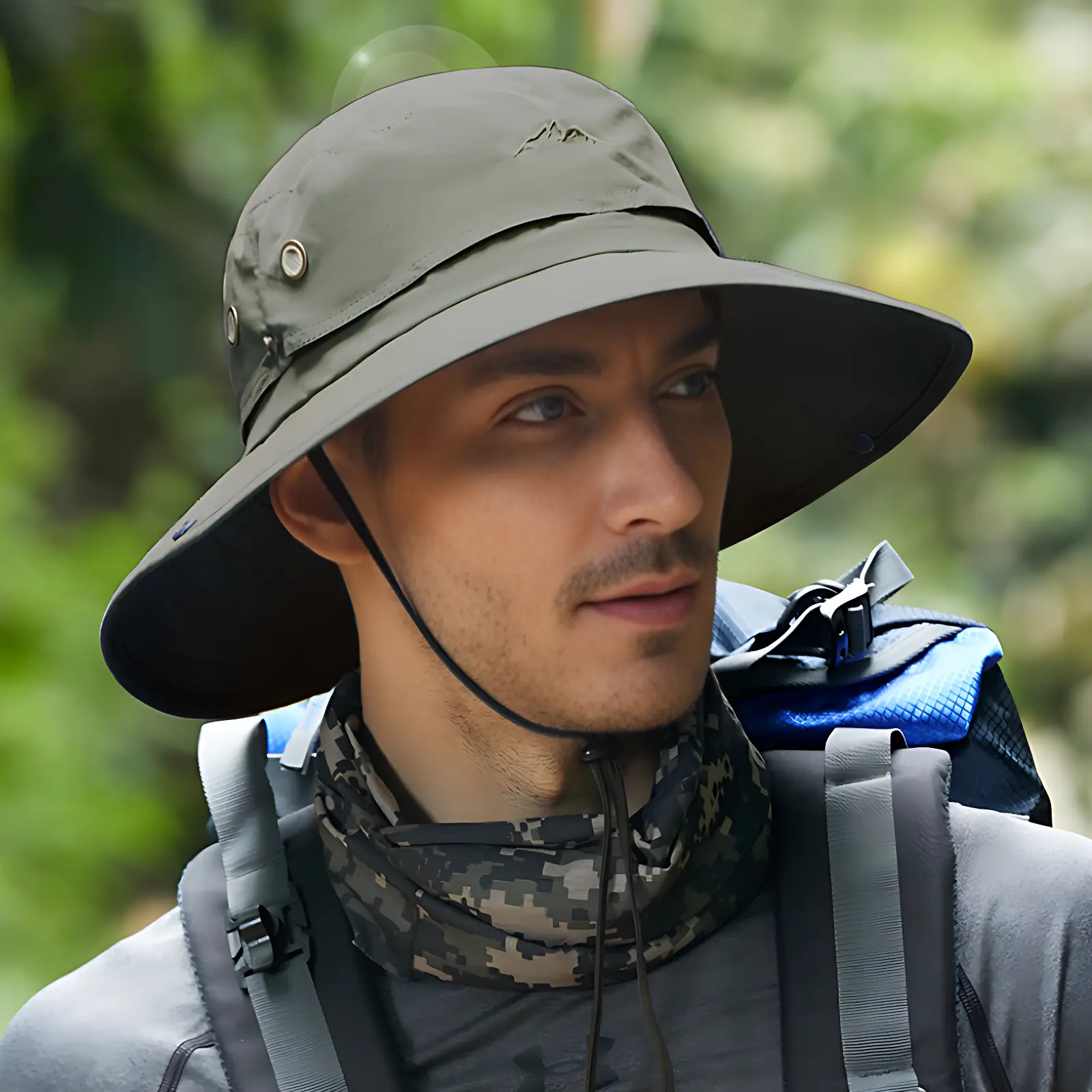 Chapeau randonnée anti-UV imperméable - Image 3