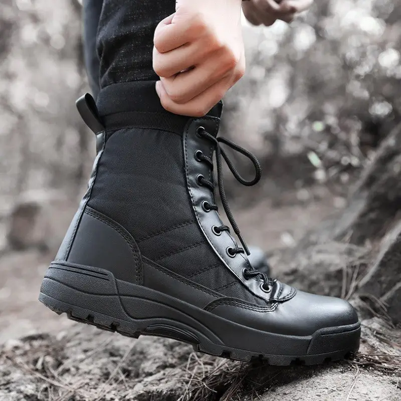Chaussures noires militaires - Image 10
