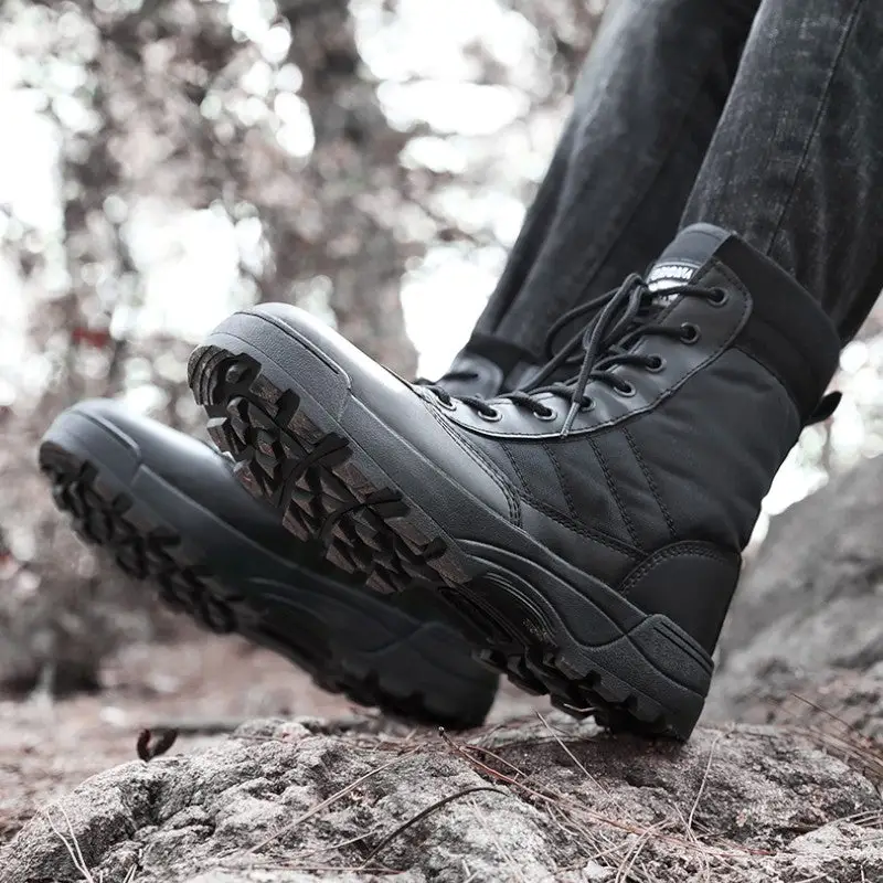 Chaussures noires militaires - Image 15