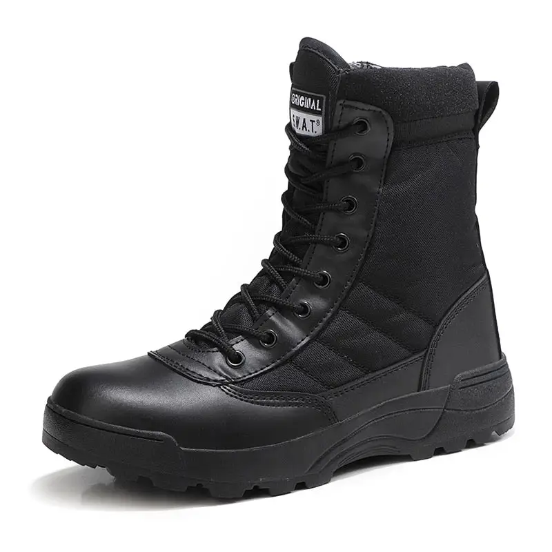 Chaussures noires militaires - Image 3