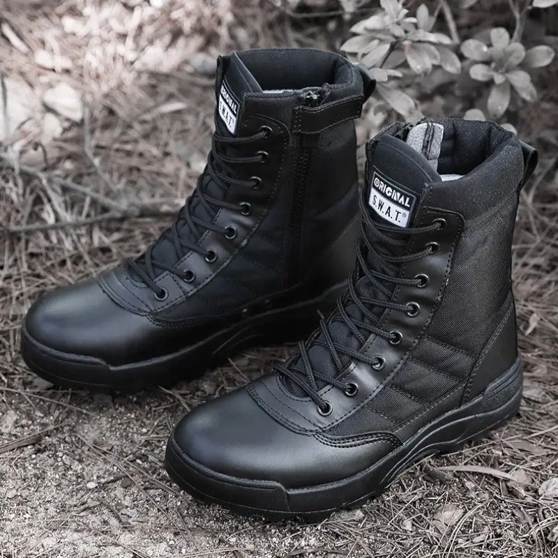 Chaussures noires militaires - Image 7