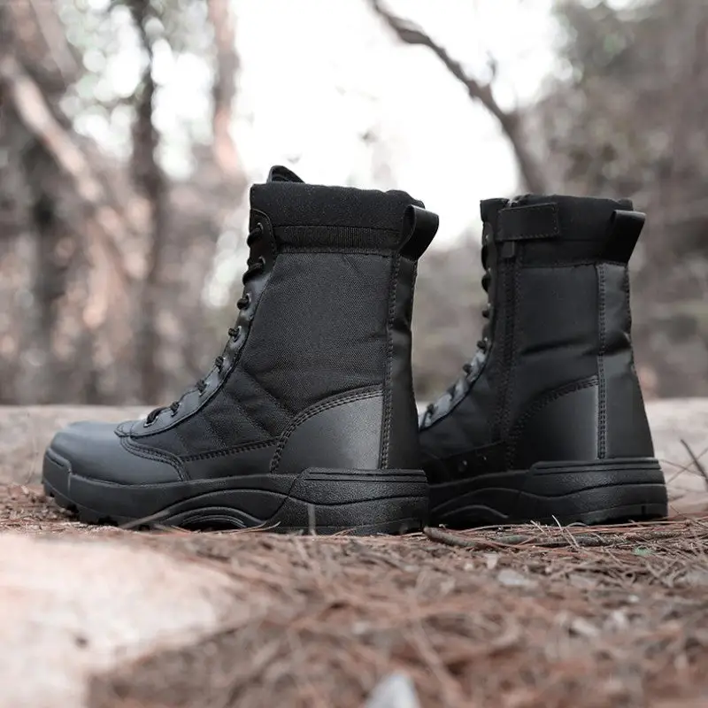 Chaussures noires militaires - Image 8