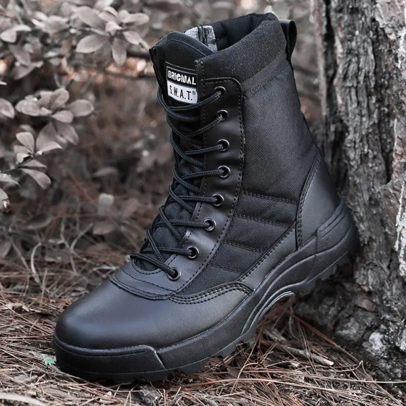 Chaussures noires militaires - Image 9