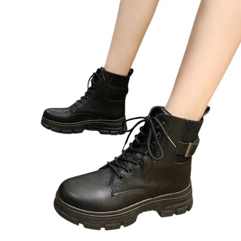 Chaussures type rangers femme - Image 21