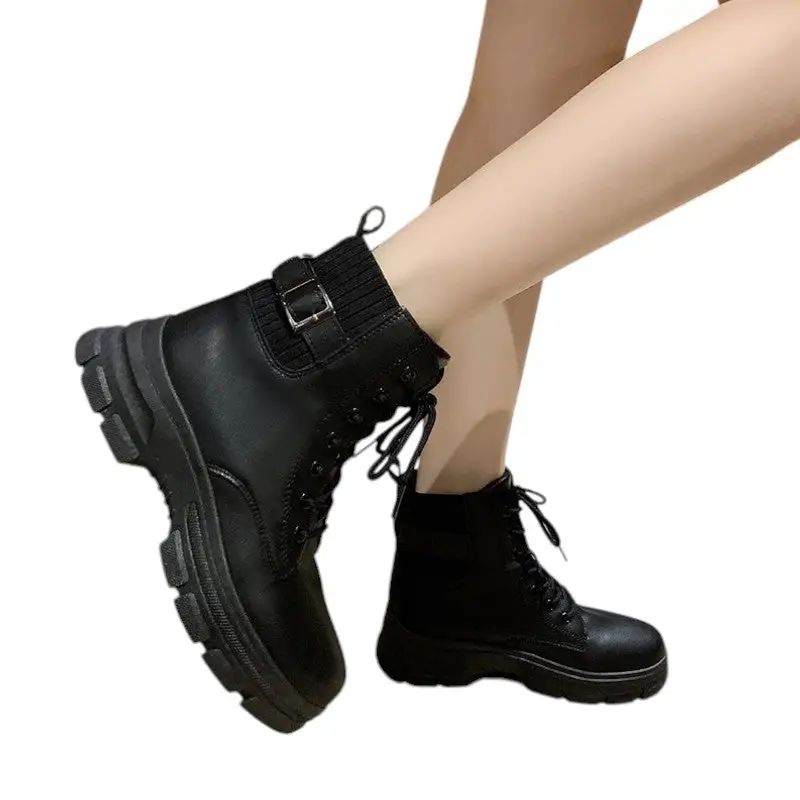 Chaussures type rangers femme - Image 22