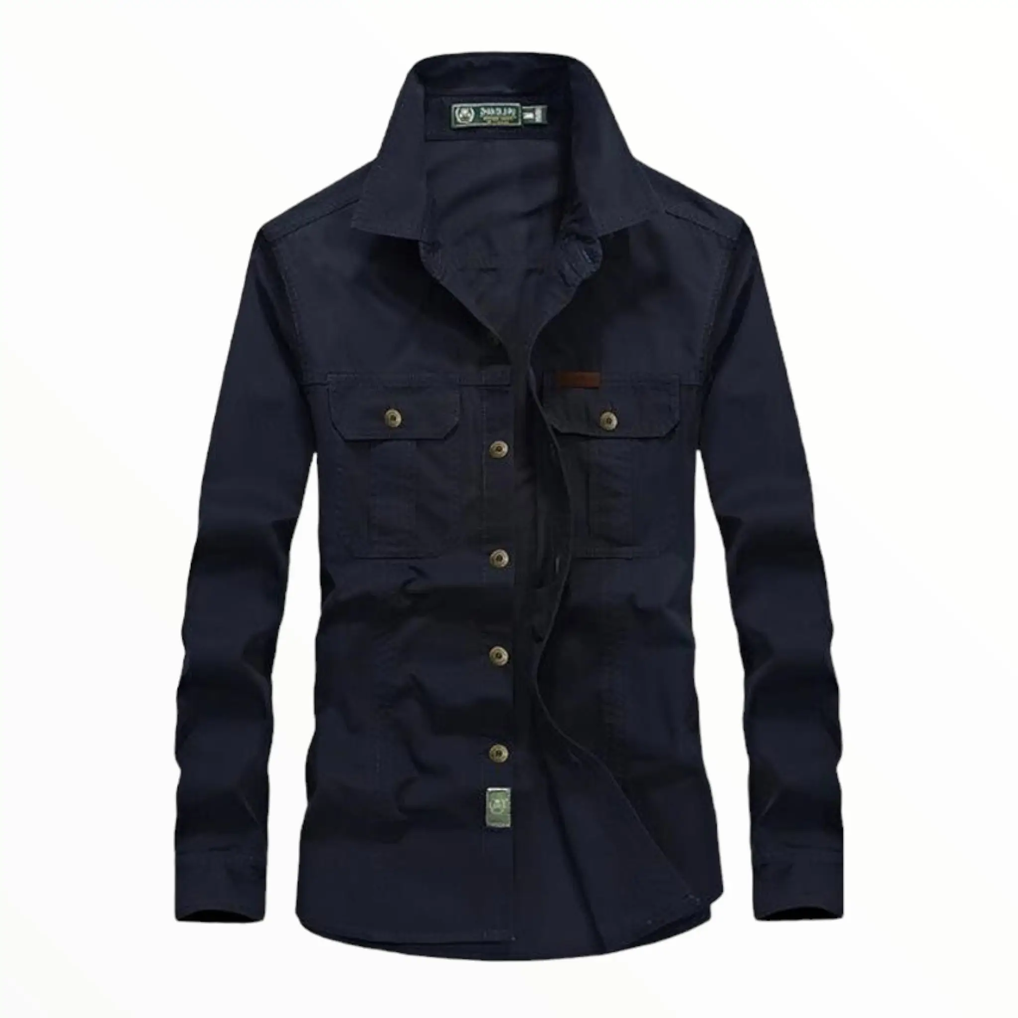 CHEMISE MILITAIRE A DOUBLE POCHES