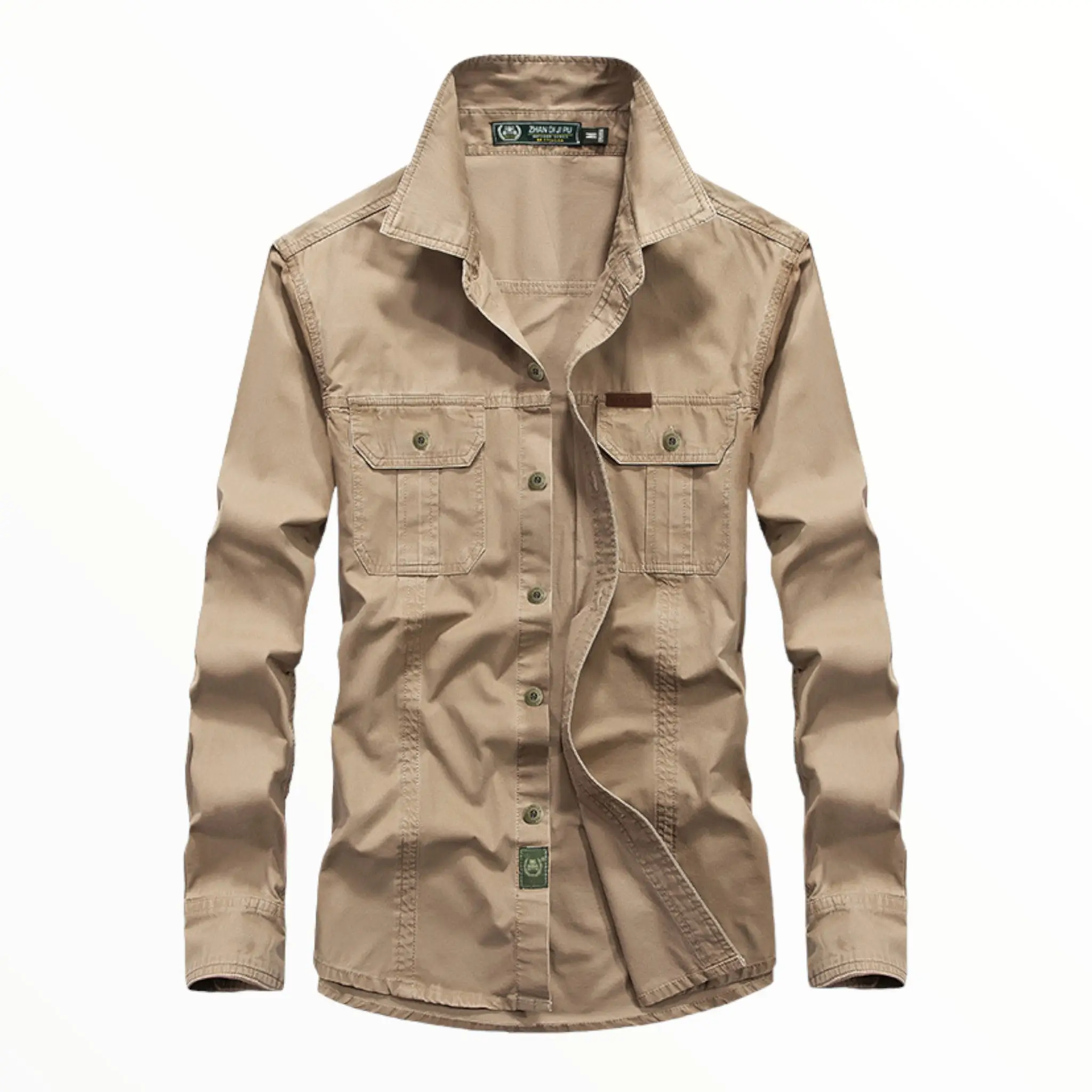 CHEMISE MILITAIRE A DOUBLE POCHES - Image 14
