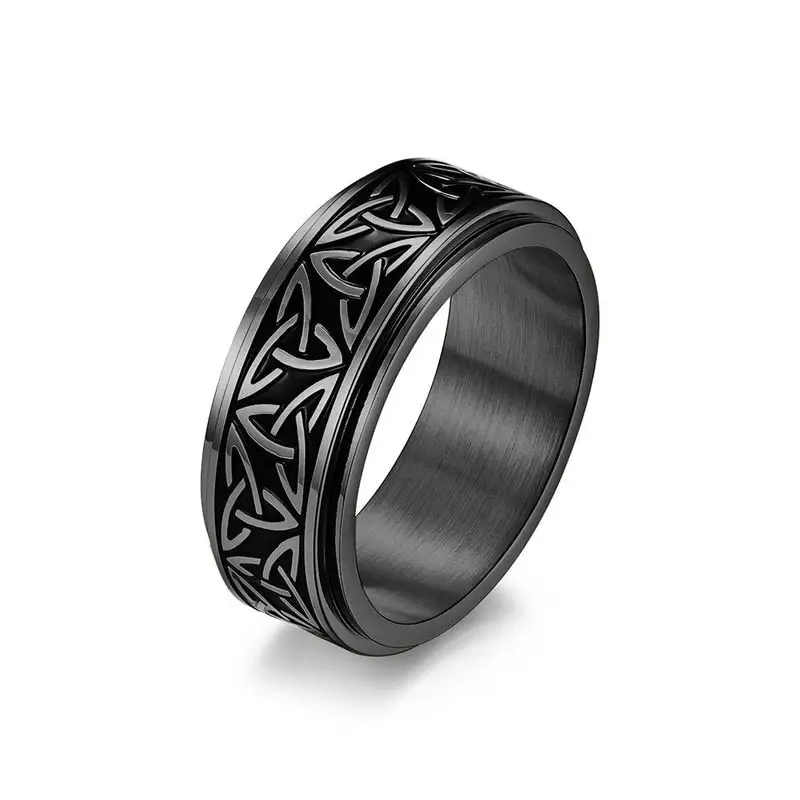 Chevaliere homme argent initiale - Image 5