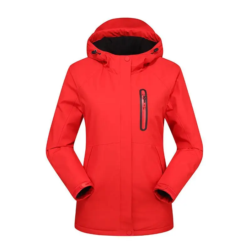 Veste chauffante femme imperméable avec capuche - Image 22
