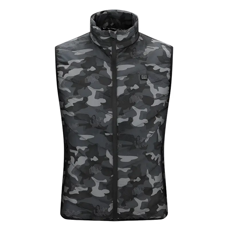 Gilet chauffant camouflage 9 zones