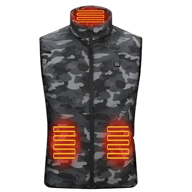 Gilet chauffant camouflage 9 zones - Image 4