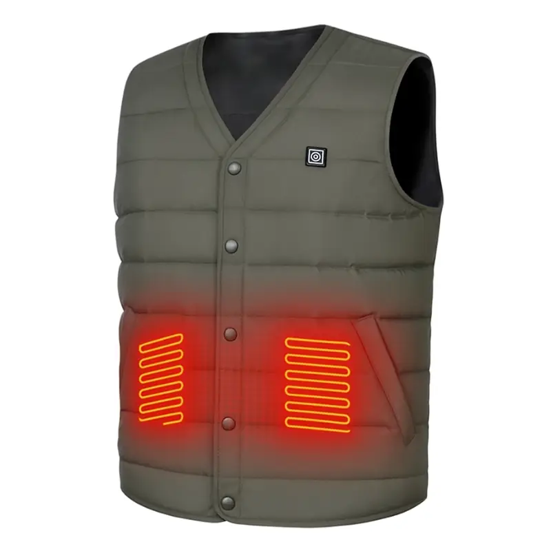 Gilet vert chauffant - Image 3