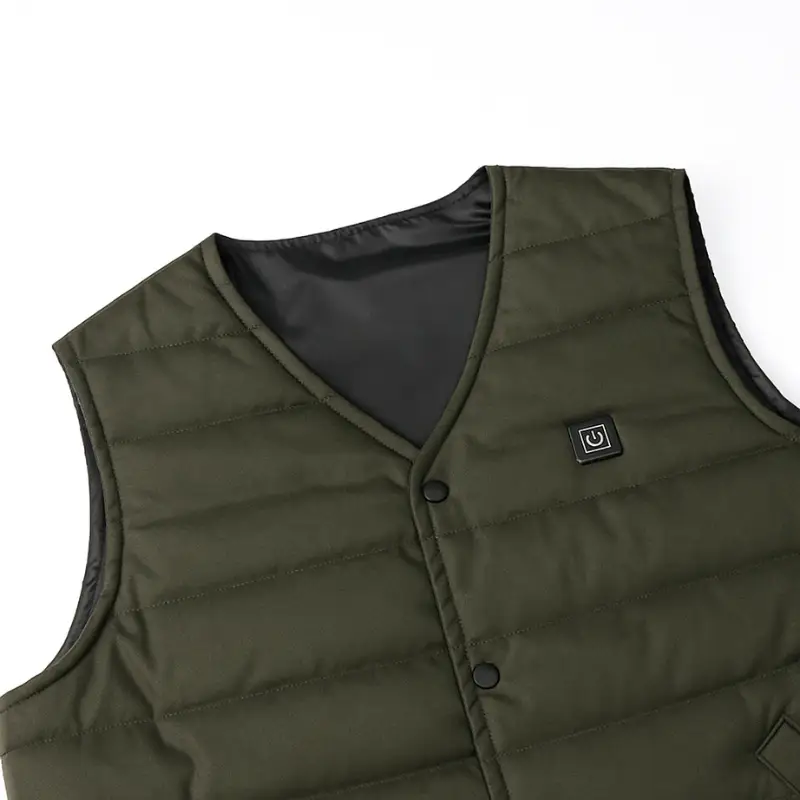 Gilet vert chauffant - Image 5