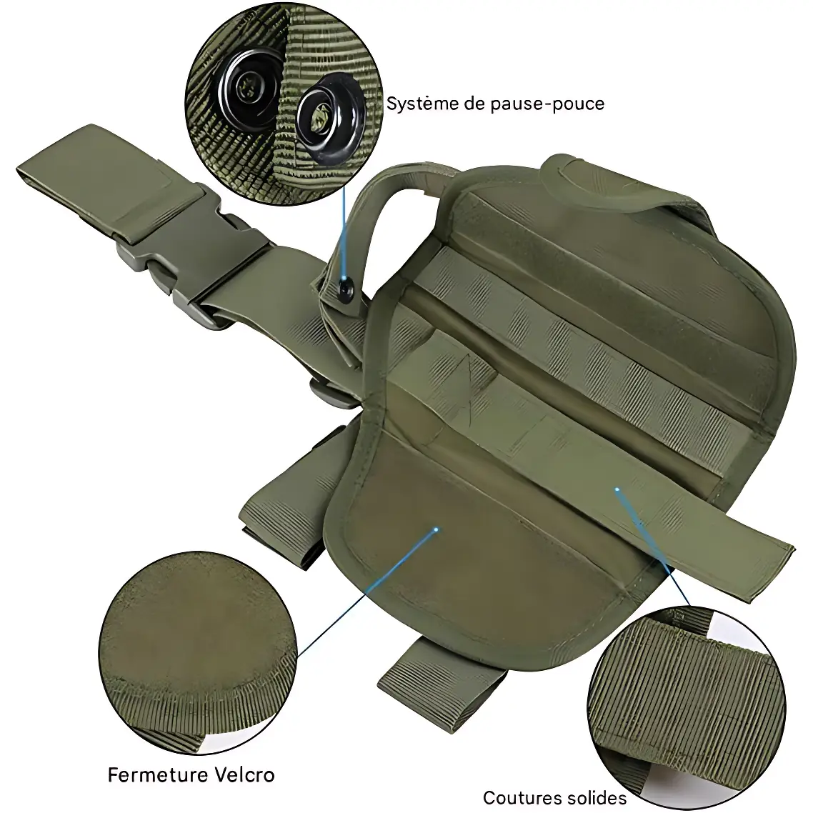 Holster de cuisse tactique avec sangle - Image 7