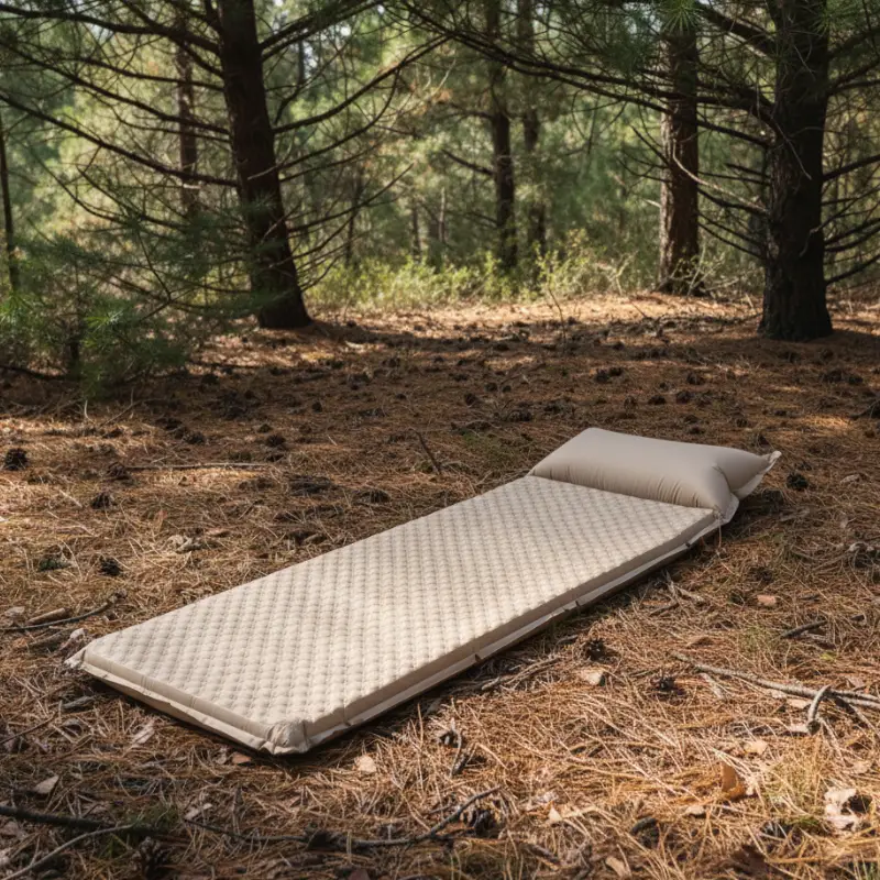 Matelas autogonflant simple 5 cm beige - Image 6