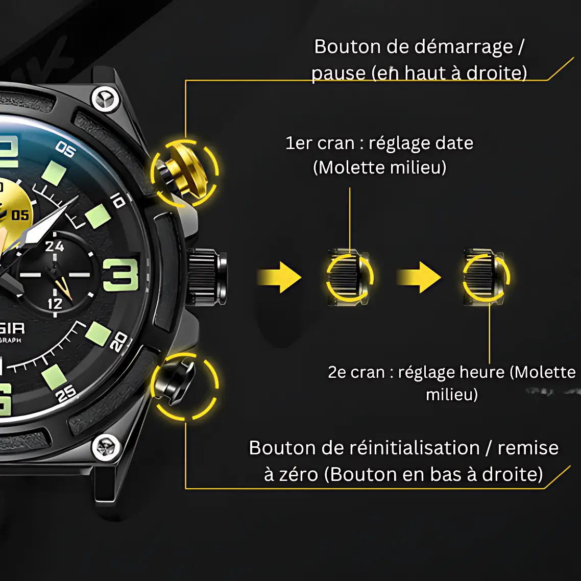 Montre randonnée aiguille - Image 10
