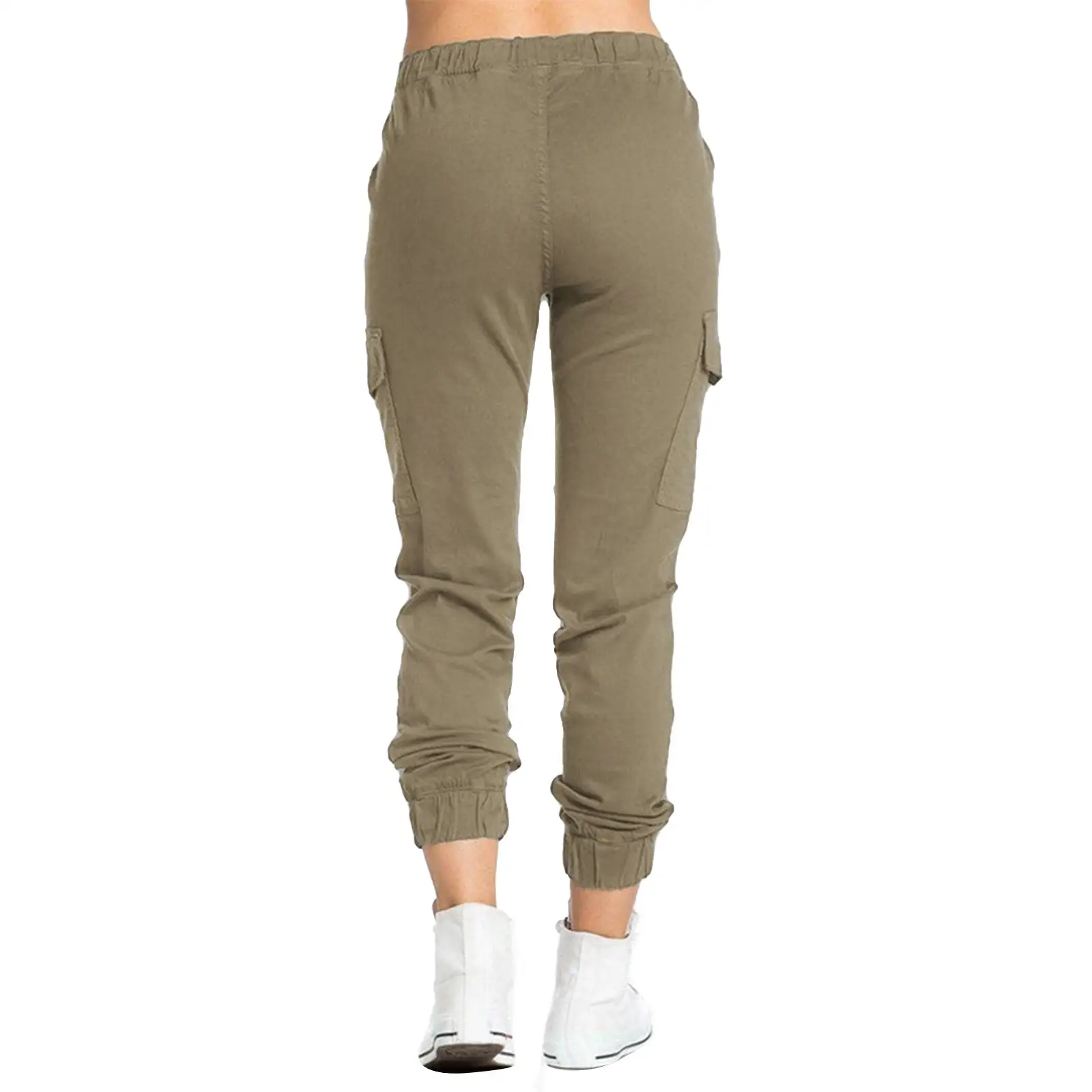 Pantalon treillis femme kaki - Image 4