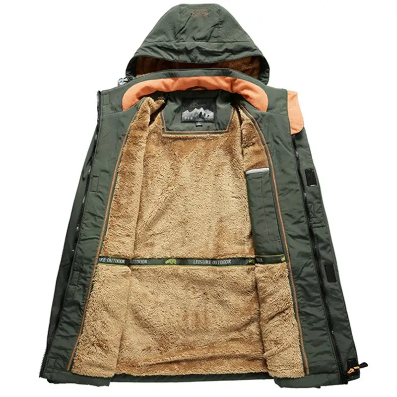 PARKA MILITAIRE TRÈS CHAUDE DOUBLÉE POLAIRE - Image 4