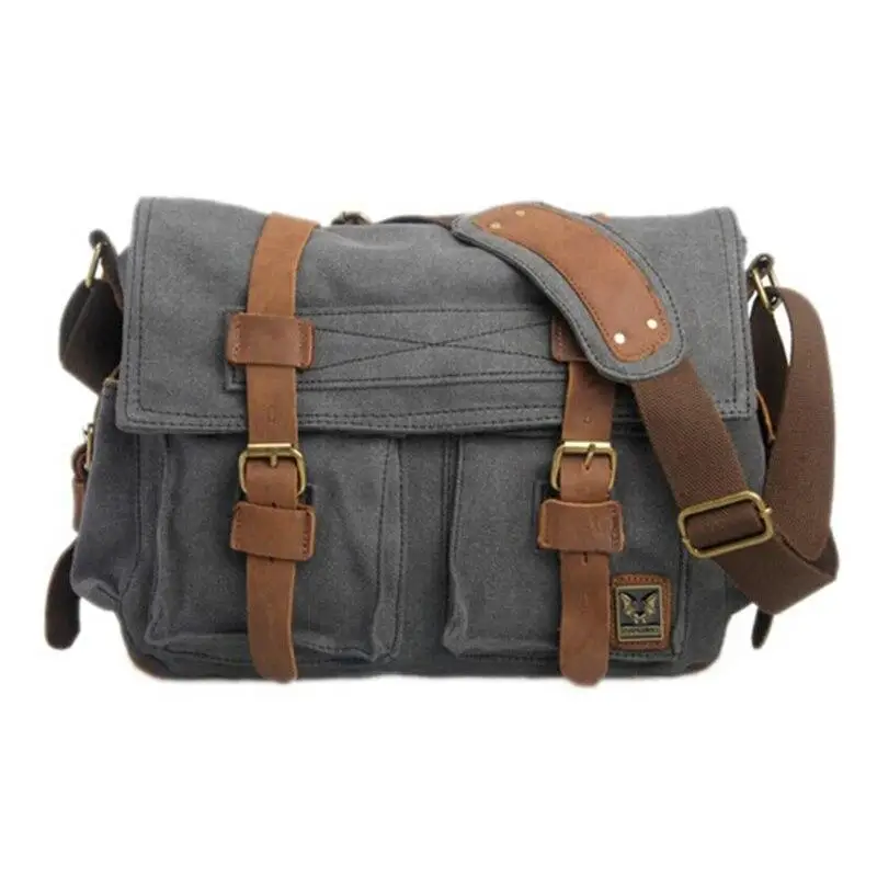 SAC MILITAIRE VINTAGE EN TOILE - Image 5