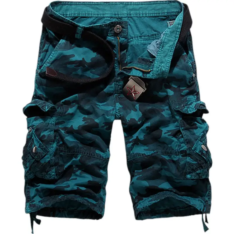 SHORT MILITAIRE - CAMOUFLAGE ROUGE - Image 10