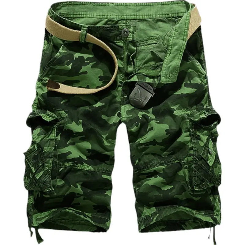 SHORT MILITAIRE - CAMOUFLAGE ROUGE - Image 11