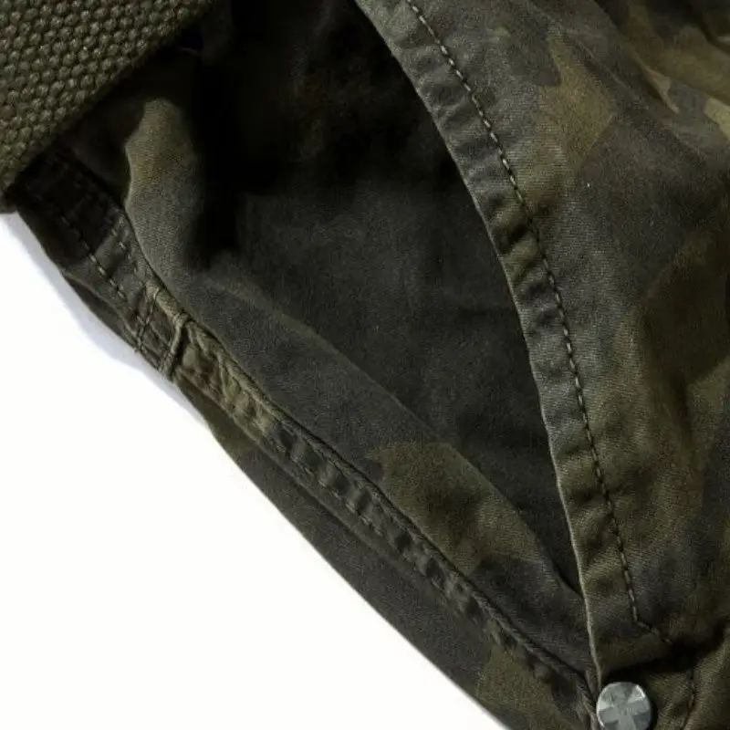 SHORT MILITAIRE - CAMOUFLAGE ROUGE - Image 5