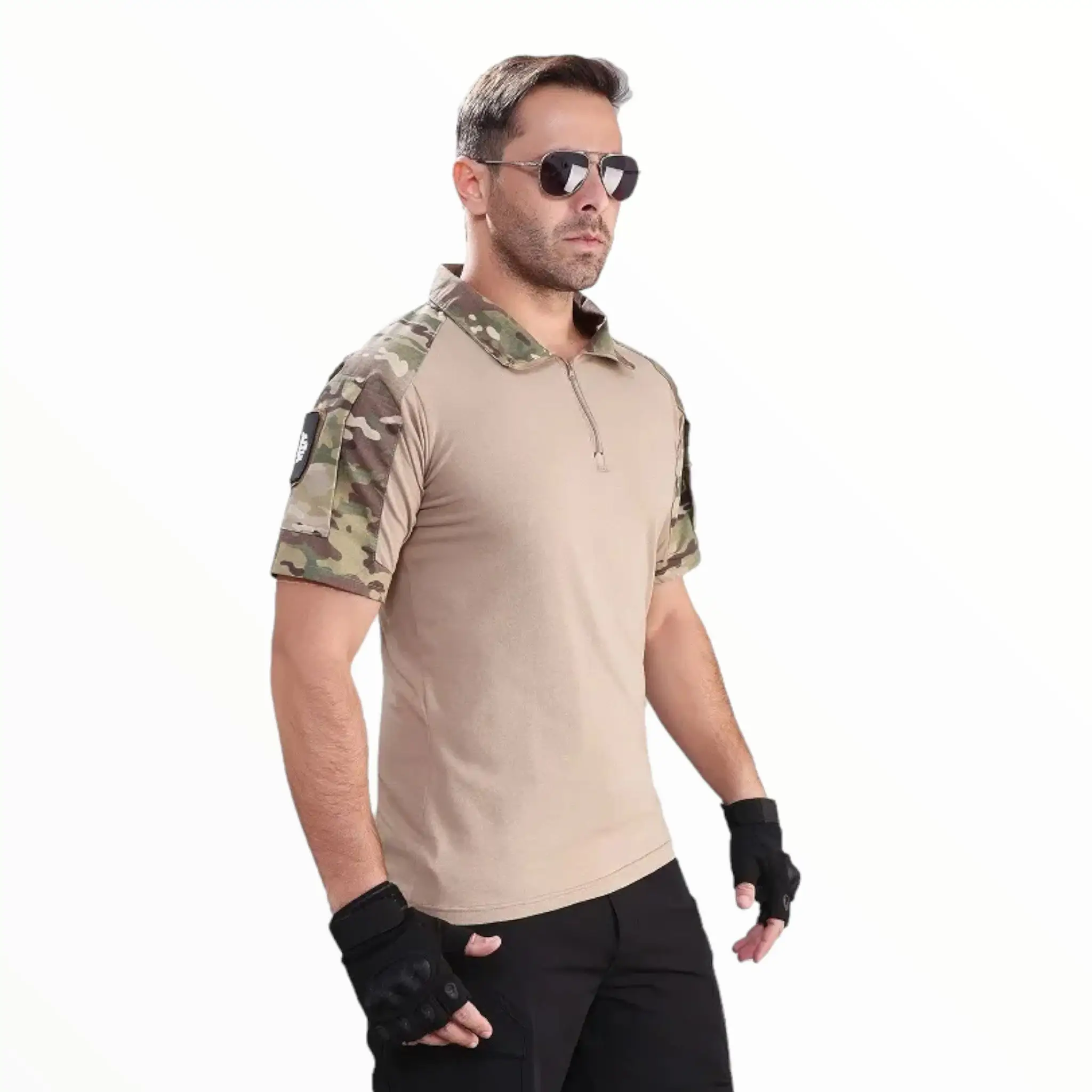 T-SHIRT MILITAIRE AVEC FERMETURE ÉCLAIR - Image 4