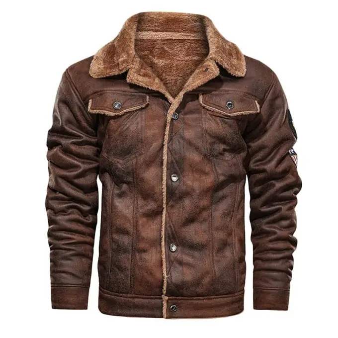 Veste aviateur homme imitation cuir - Image 2