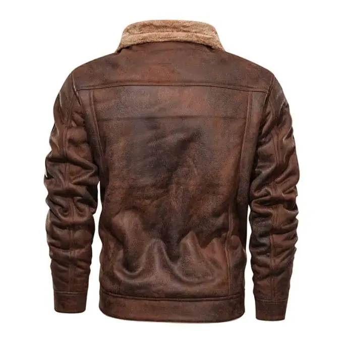 Veste aviateur homme imitation cuir - Image 4