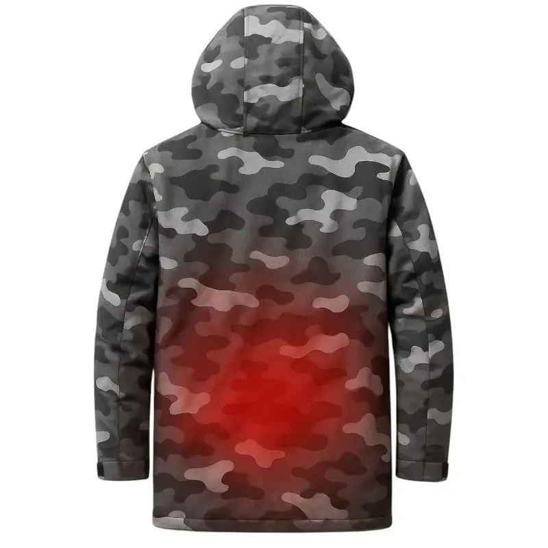 Veste chauffante camouflage multicolore - Image 12