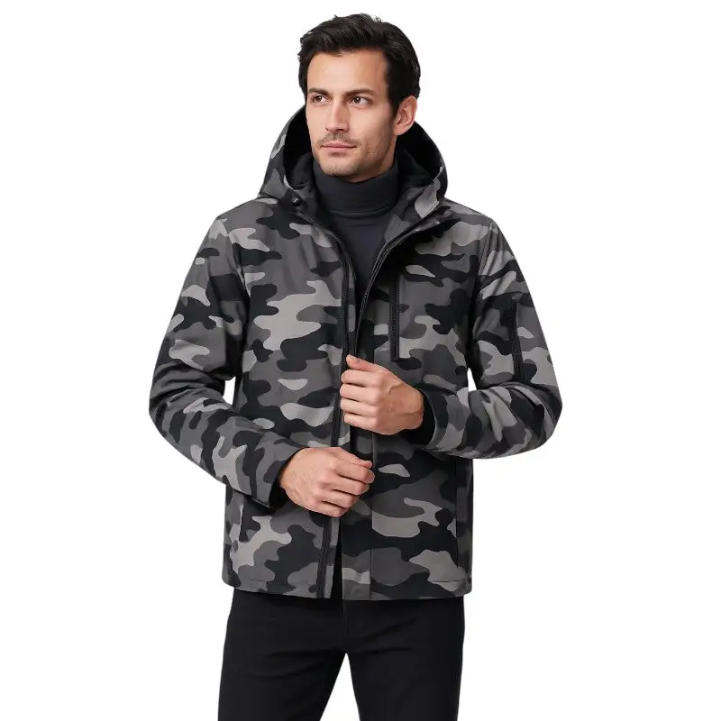 Veste chauffante camouflage multicolore - Image 15