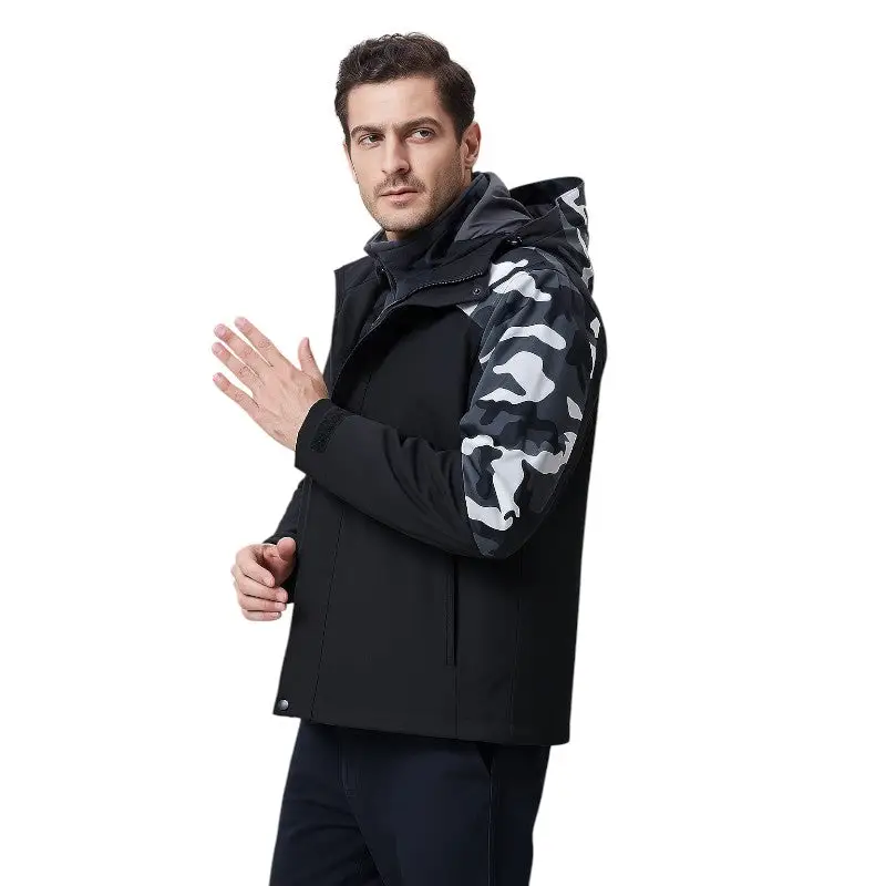 Veste chauffante camouflage multicolore - Image 4