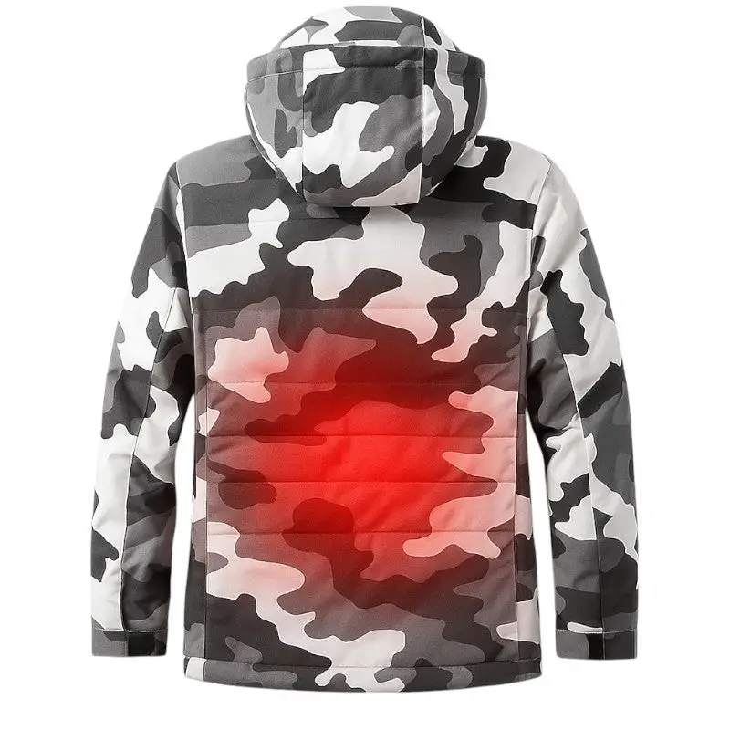 Veste chauffante camouflage multicolore - Image 6