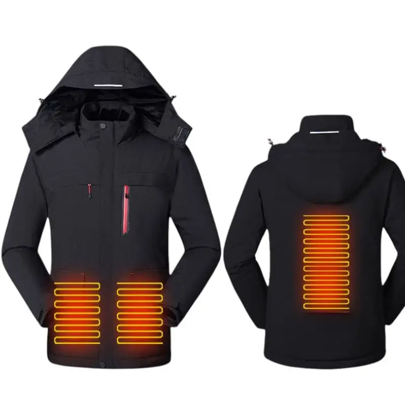 Veste chauffante hiver femme trois niveaux de chaleur USB 5V autonomie huit heures - Image 9