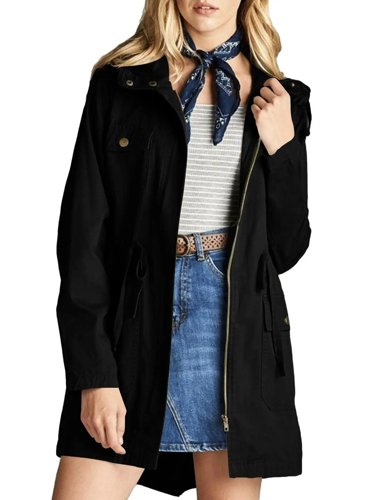 Veste femme style militaire - Image 6
