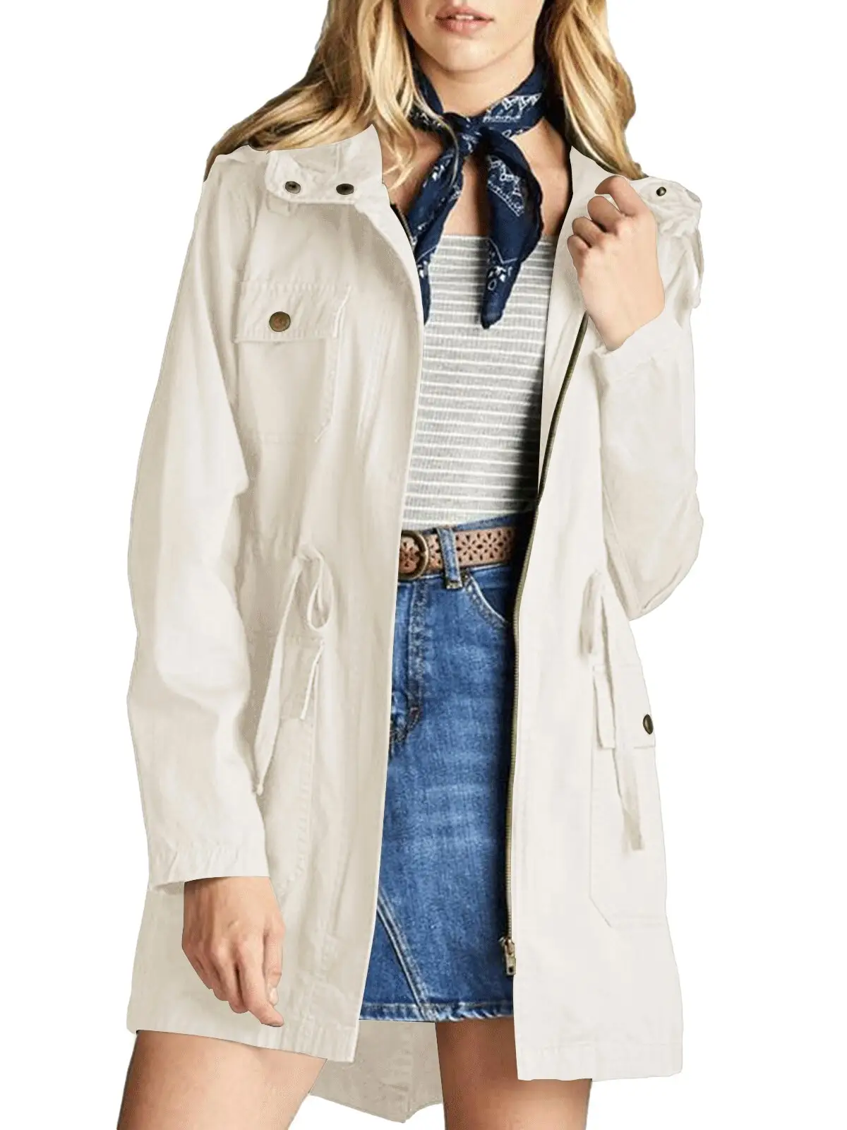 Veste femme style militaire - Image 9