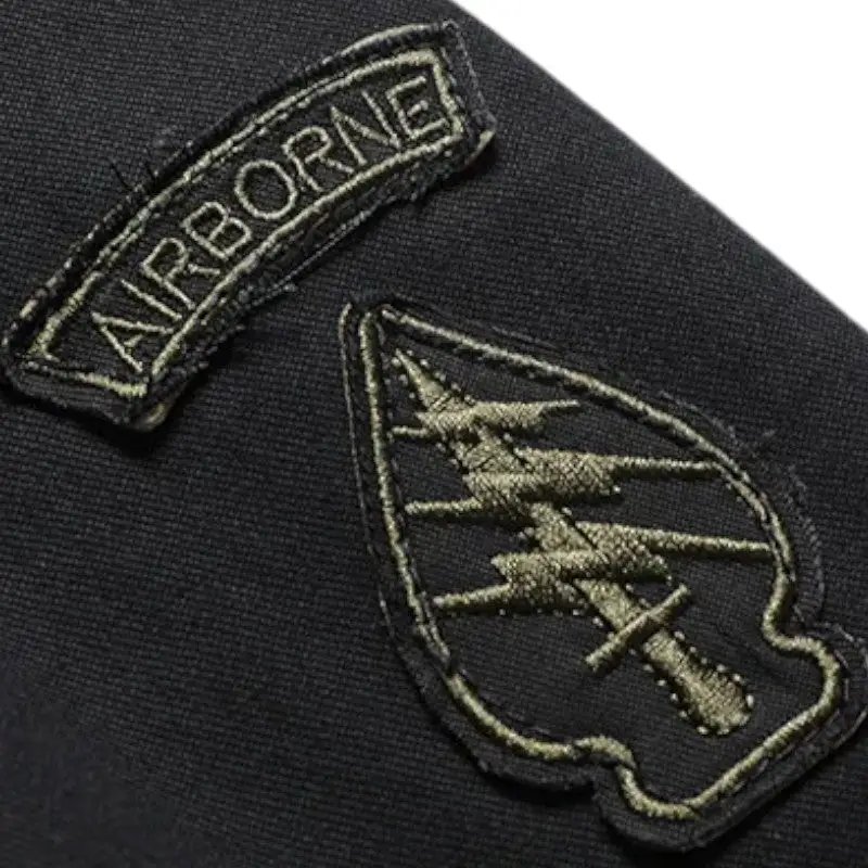 Veste homme militaire noire - Image 8