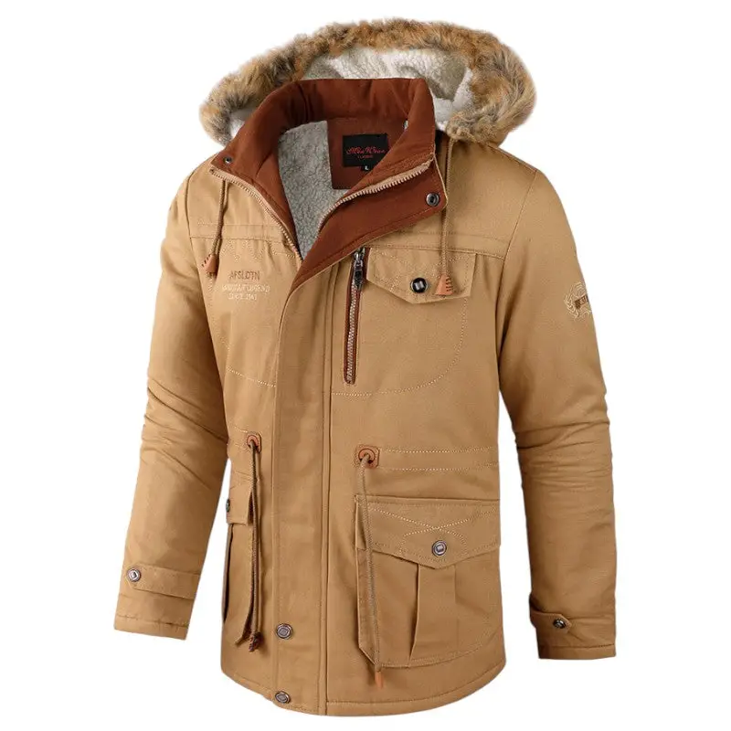 Veste militaire fourrure homme - Image 10