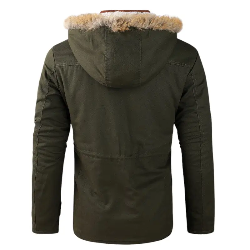 Veste militaire fourrure homme - Image 15