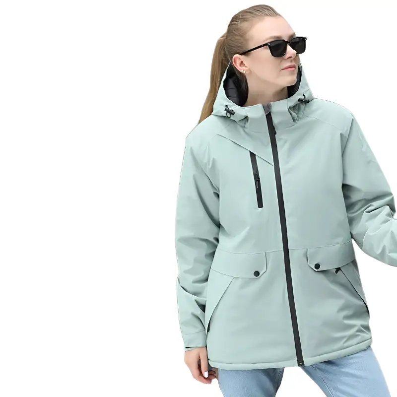 Veste randonnée imperméable vert menthe - Image 10